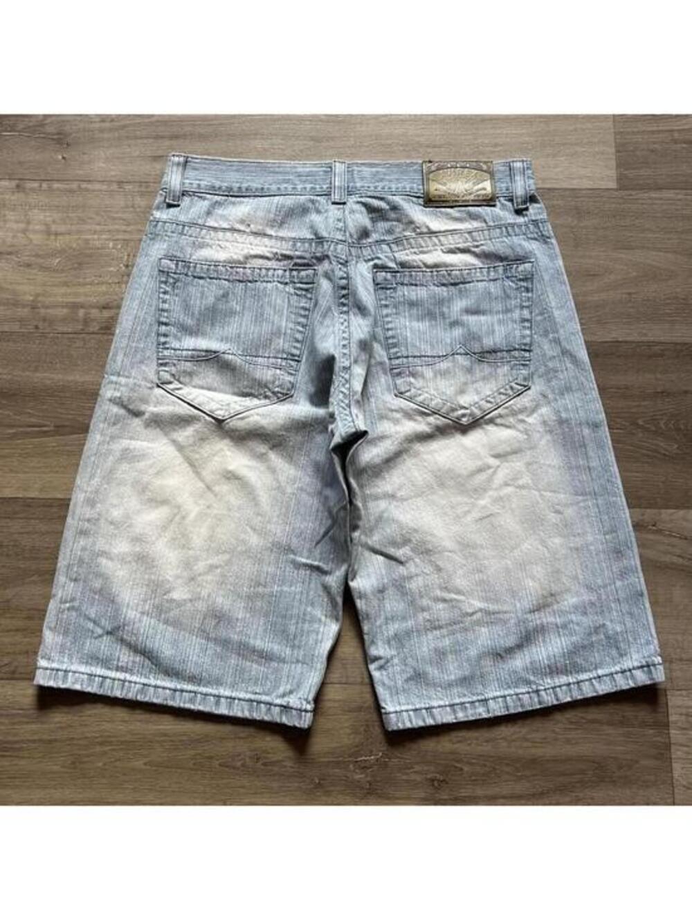 Vintage‎ y2k Baggy Avirex blue denim jorts Size 36"